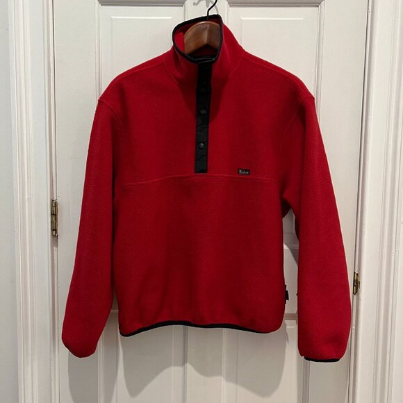 Woolrich Polartec Vintage Fleece Sweater Size Medium Red Made In USA - Picture 14 of 16
